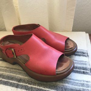 Beautiful Orange Dansko Sandals, size 8